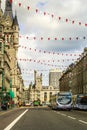 Union Street with beautiful old architecture in Aberdeen, Scotland, UK, 13/08/2017