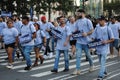 Union Made, Workers Leading Workers Rising, Signs At The Labor Day Parade And March, NYC, NY, USA Royalty Free Stock Photo