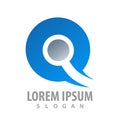 Uniqie Q letter logo concept design. Symbol graphic template element vector Royalty Free Stock Photo