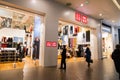 Uniqlo store in Galeria Shopping Mall in Saint Petersburg, Russia. Royalty Free Stock Photo