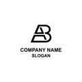 Unique AB letter initial logo. Royalty Free Stock Photo