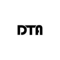 DTA Unique abstract geometric logo design