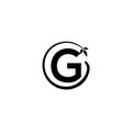 G circle Unique abstract geometric logo design