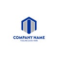 Unique accounting, finance logo template