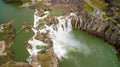 Unique aerial view of Shoshone falls on the Idaho River called the Snake