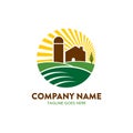 Unique agriculture logo template