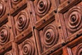 Unique ancient wooden doors, ornamentation