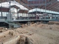 A unique archaeological site in Old Born market, Barcelona, Spain