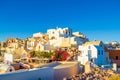 Unique architecture of Oia town Santorini Greece Royalty Free Stock Photo