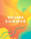 Unique artistic summer card Royalty Free Stock Photo