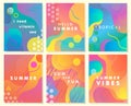 Unique artistic summer cards