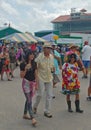 Unique Attire at Jazzfest Royalty Free Stock Photo