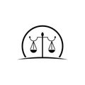 Unique attorney logo template