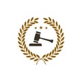 Unique attorney logo template