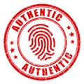 Unique authentic product vector stamp Royalty Free Stock Photo
