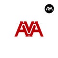 Unique AVA Monogram Logo Design