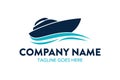 Unique aviation and marine logo template