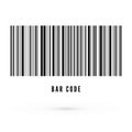 Unique bar code template. Information about product. Vector illustration isolated on white background