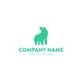 Unique bear logo template. vector. editable