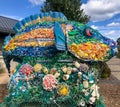 Marlin fish artwork at Green Bay Botanical Garden