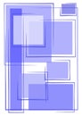 Unique Blue Background Squares