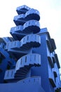 Unique Blue Spiral Stair