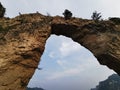 Unique body structure of Laojun Mountain in Henan, China