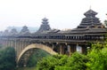 The unique buildings of the nationality in Sanjiang, Guangxi Province Royalty Free Stock Photo