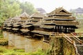 The unique buildings of the nationality in Sanjiang, Guangxi Province Royalty Free Stock Photo