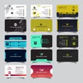 Unique Business Card Design Bundle Template Design Royalty Free Stock Photo