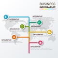 Unique Business Infographics options. Vector infographic element. - Vector Royalty Free Stock Photo