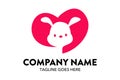 Unique cat, dog, pt, petshop logo template