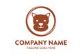 Unique cat, dog, pt, petshop logo template