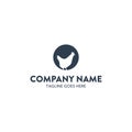 Unique chicken logo template. vector. editable