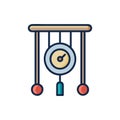 Unique Chiming Pendulum Clock Icon Royalty Free Stock Photo