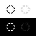 Unique circle vector logo template Royalty Free Stock Photo