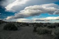 Unique cloud formations just east of the Sierra Nevada Royalty Free Stock Photo