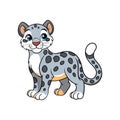 Unique Clouded Leopard Illustration for Coloring Fun Royalty Free Stock Photo