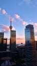 Unique CN Tower View Royalty Free Stock Photo