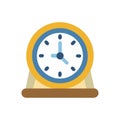 Unique Compact Desk Clock Icon Royalty Free Stock Photo