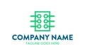 Unique computer and networking logo template Royalty Free Stock Photo