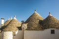 Unique conical roof tops of Trullio houses in Alberobello