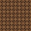 Unique creative design on Indonesia batik with soft brown color design
