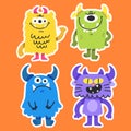 unique and cute little critters sticker collection 1 doodle illustration