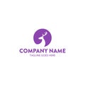 Unique deer logo template Royalty Free Stock Photo