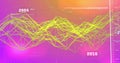 Unique design image with pictures of people connecting globally and complex wave pattern