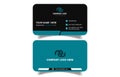 Unique Design professional business card template Editable File Editable modern vector file Royalty Free Stock Photo