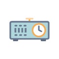 Unique Digital Projection Clock Icon Royalty Free Stock Photo