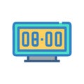 Unique Digital Screen Clock Icon Royalty Free Stock Photo