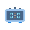Unique Digital Timer Clock Icon Royalty Free Stock Photo